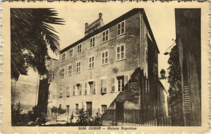 Carte postale ancienne Ajaccio Maison Napoleon Corsica à Ajaccio