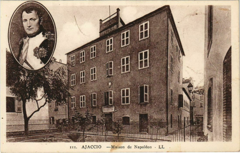 Carte postale ancienne Ajaccio Maison Napoleon Corsica à Ajaccio