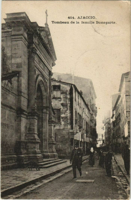 Carte postale ancienne Ajaccio Tombeau de la famille Bonaperte Corsica à Ajaccio
