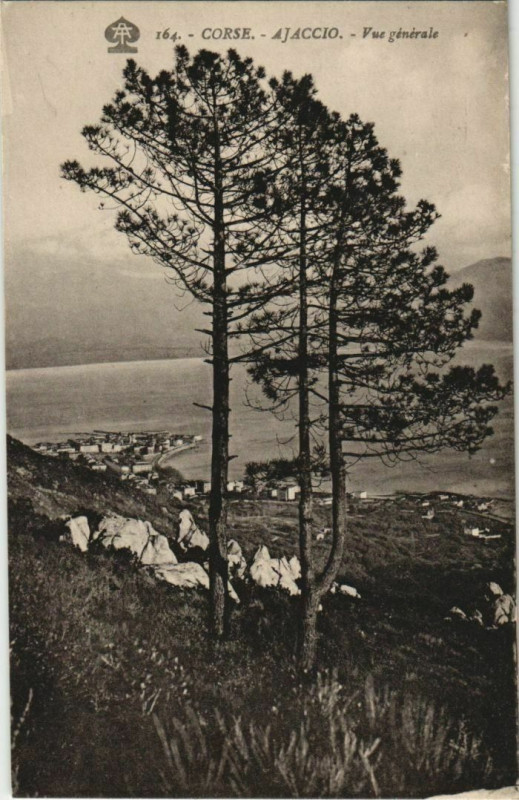 Carte postale ancienne Ajaccio vue generale Corsica à Ajaccio