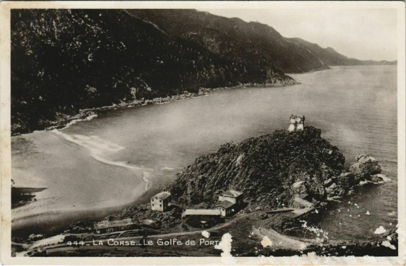 Carte postale ancienne Le Golfe de Porto - Vue prise des Calanches Corsica - Corse à Orto