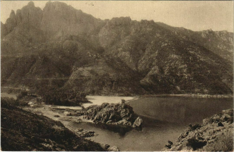 Carte postale ancienne Porto - Vue Panoramique Corsica - Corse à Orto
