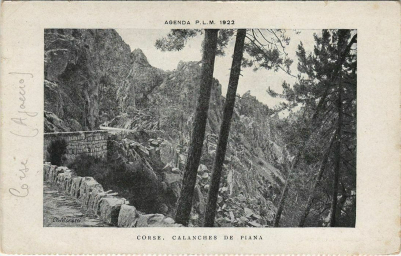 Carte postale ancienne Piana - Calanches de Piana Corsica - Corse à Piana