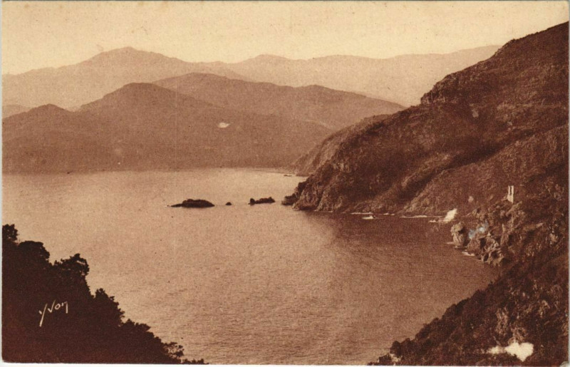 Carte postale ancienne Porto - Le Bout du Golfe Corsica - Corse à Orto