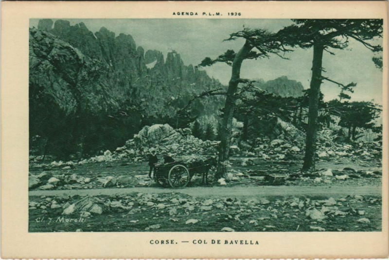 Carte postale ancienne Col de Bavella Corsica - Corse