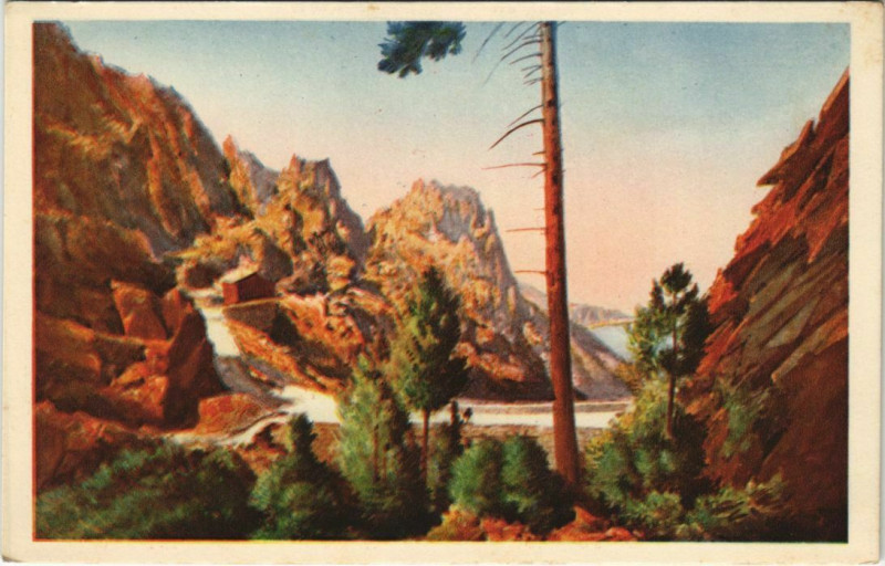 Carte postale ancienne Piana - Calanches de Piana Corsica - Corse à Piana