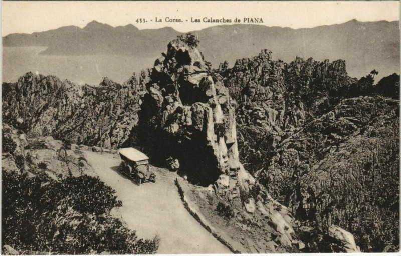 Carte postale ancienne Piana - Les Calanches de Piana Corsica - Corse à Piana