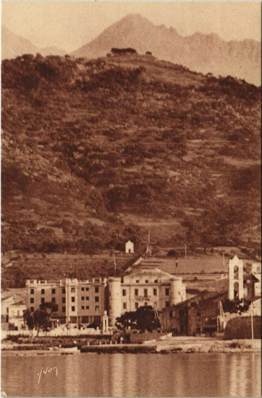 Carte postale ancienne Ile Rousse - Le Grand Hotel Napoleon Bonaparte Corsica - Corse