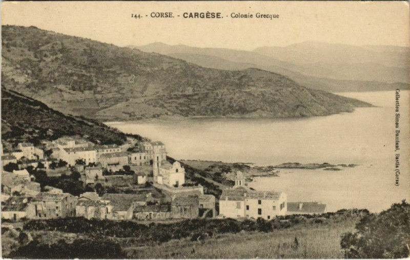 Carte postale ancienne Cargese - Colonie Grecque - Vue Generale Corsica - Corse à Cargèse