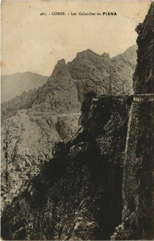 Carte postale ancienne Piana - Les Calanches de Piana Corsica - Corse à Piana