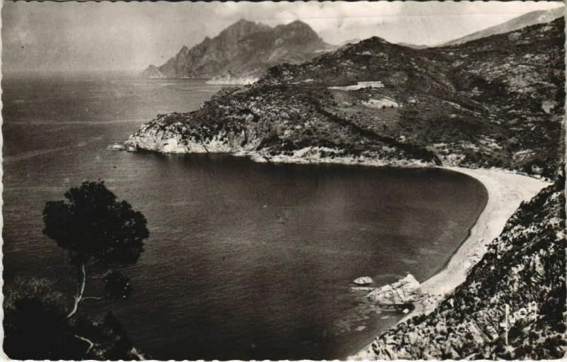 Carte postale ancienne Porto - Golfe de Porto - Plage de Bussagna Corsica - Corse à Orto