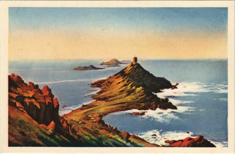 Carte postale ancienne Les Iles Sanguinaires Corsica - Corse