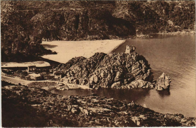 Carte postale ancienne Porto - Vue Panoramique Corsica - Corse à Orto