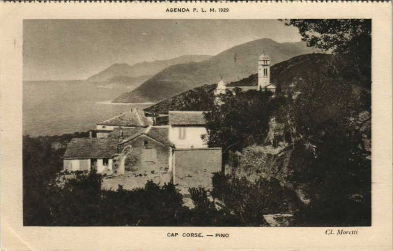 Carte postale ancienne Pino - Vue Generale - Cap Corse Corsica - Corse