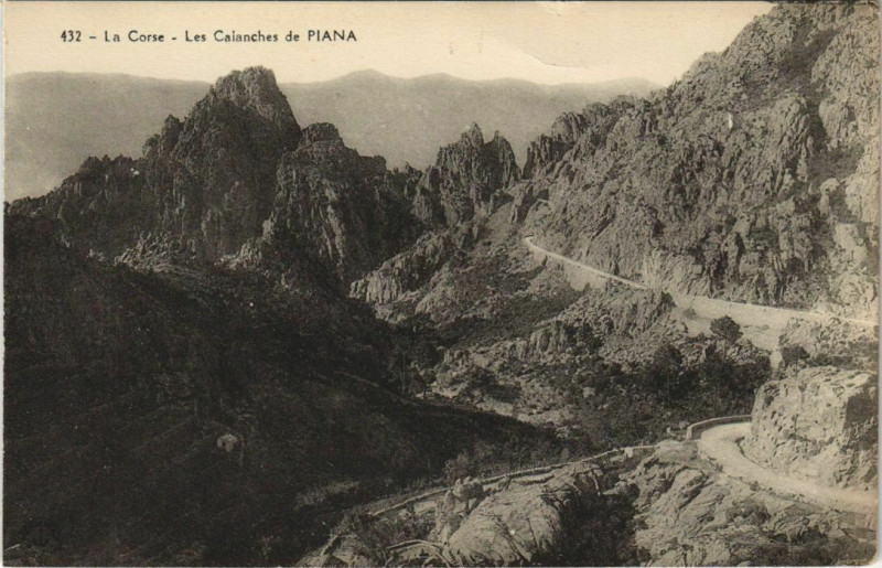 Carte postale ancienne Piana - Les Calanches de Piana Corsica - Corse à Piana