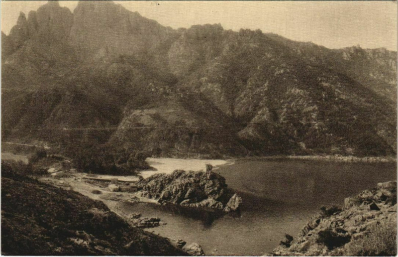 Carte postale ancienne Porto - Vue Panoramique Corsica - Corse à Orto