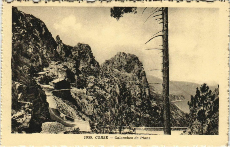 Carte postale ancienne Piana - Calanches de Piana Corsica - Corse à Piana