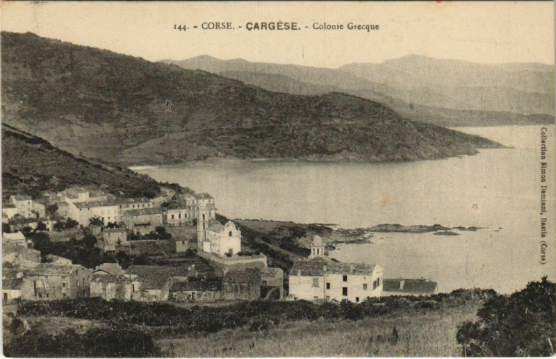 Carte postale ancienne Cargese - Colonie Grecque Corsica - Corse à Cargèse