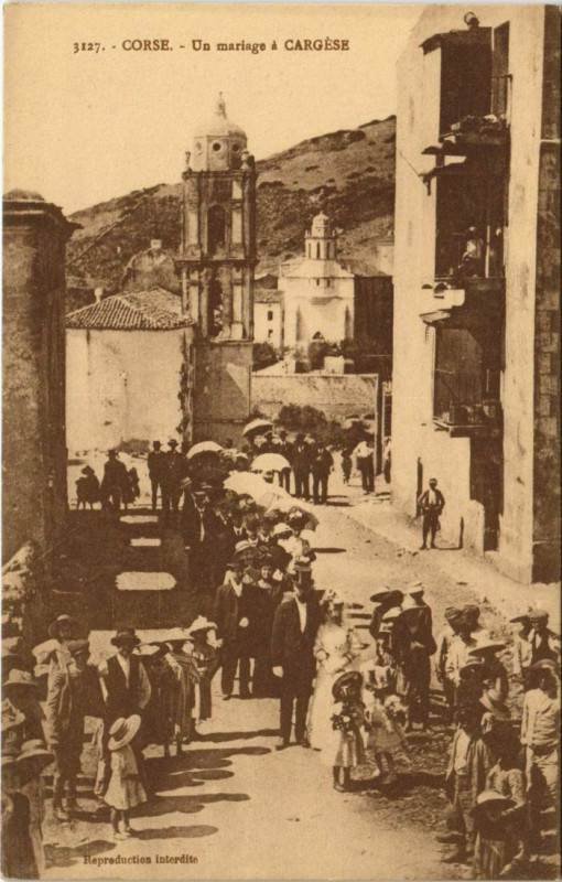 Carte postale ancienne Cargese - Un Mariage a Cargese Corsica - Corse à Cargèse