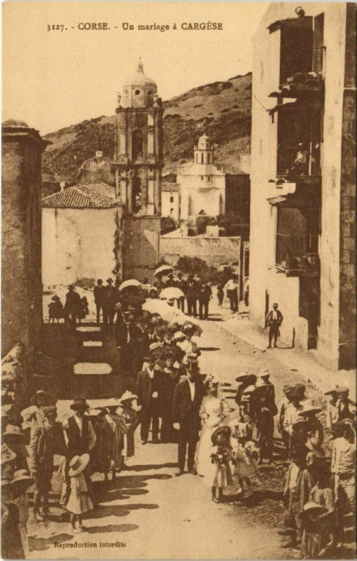 Carte postale ancienne Cargese - Un Mariage a Cargese Corsica - Corse à Cargèse