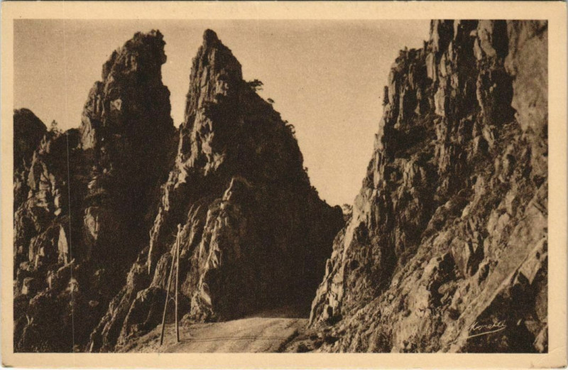 Carte postale ancienne Piana - Calanques de Piana - Les Roches Bleues Corsica - Corse à Piana