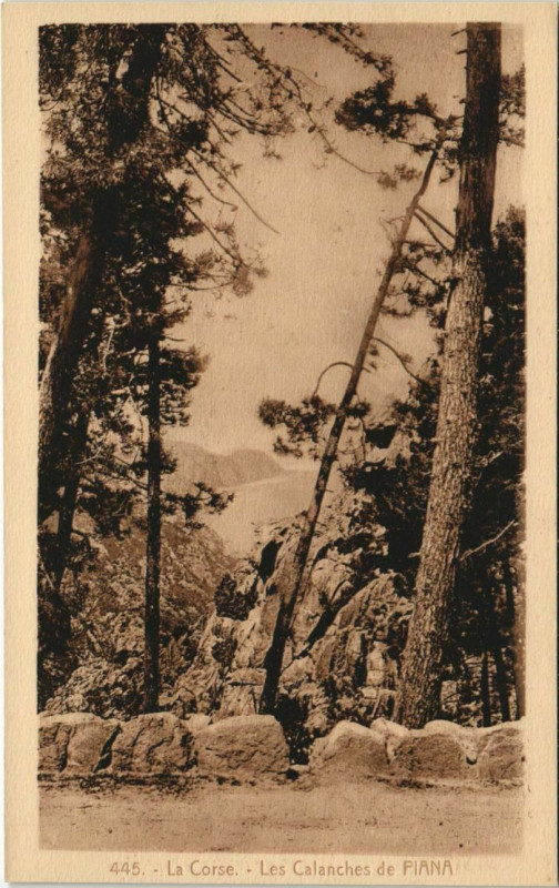 Carte postale ancienne Piana - Les Calanches de Piana Corsica - Corse à Piana