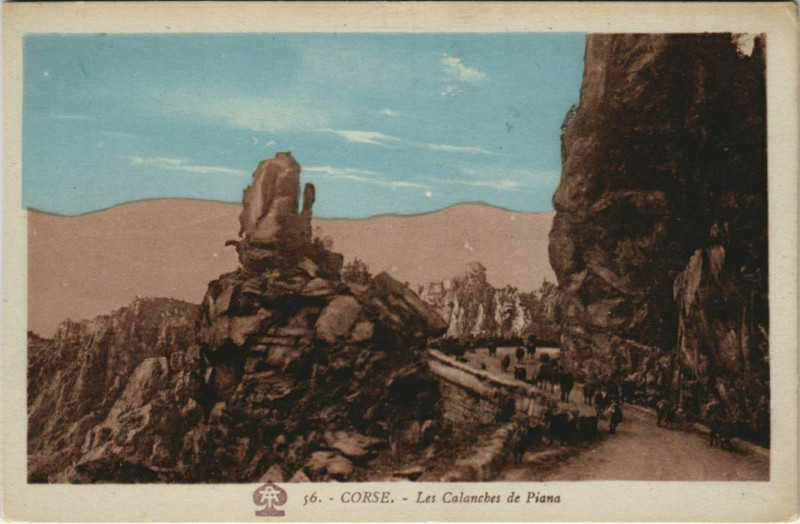 Carte postale ancienne Piana - Les Calanches de Piana Corsica - Corse à Piana