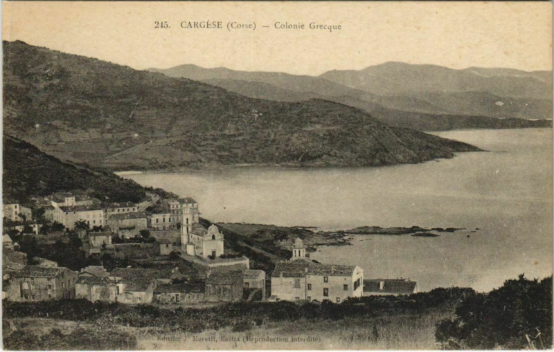 Carte postale ancienne Cargese - Colonie Grecque Corsica - Corse à Cargèse