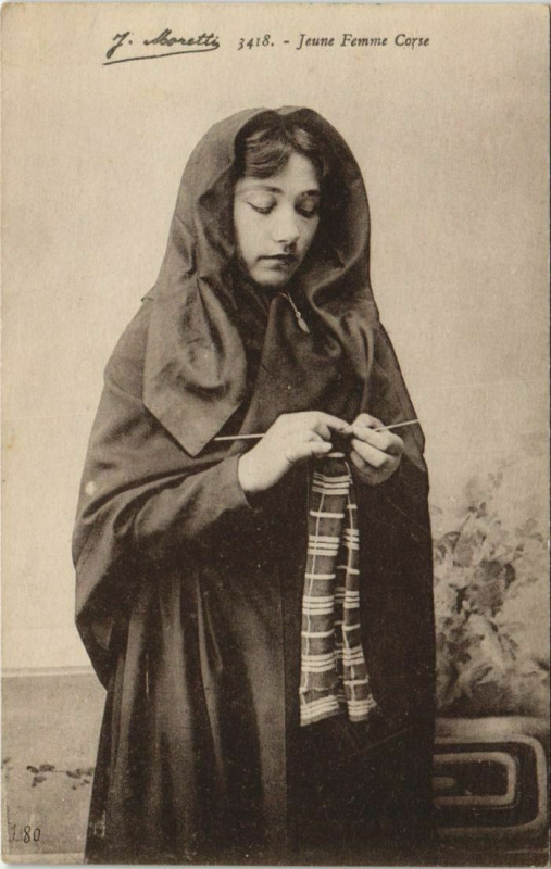 Carte postale ancienne Jeune Femme Corse - Type Corsica - Corse
