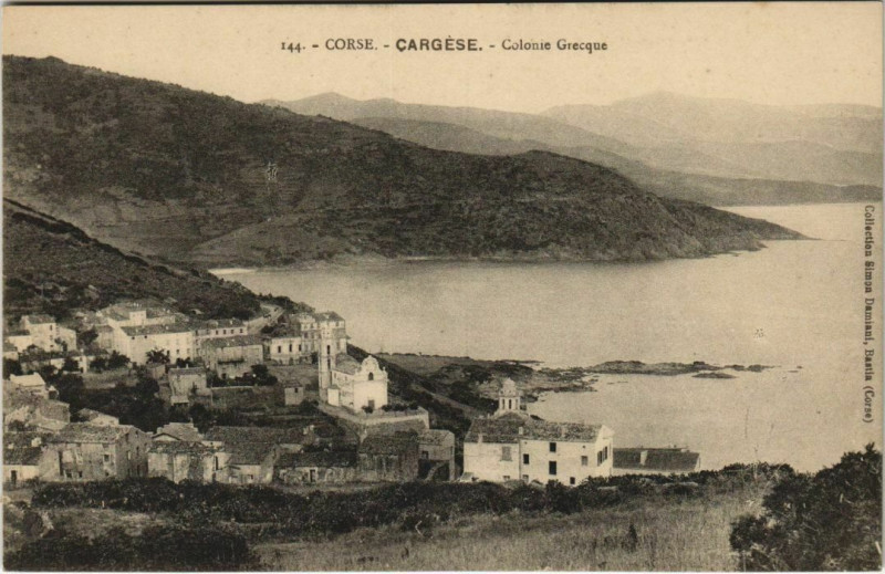 Carte postale ancienne Cargese - Colonie Grecque Corsica - Corse à Cargèse