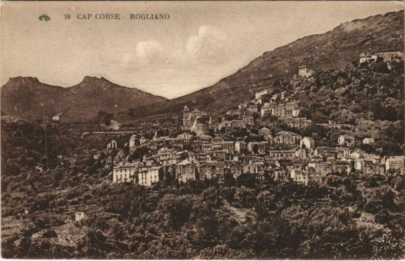 Carte postale ancienne Rogliano - Vue Generale - Cap Corse Corsica - Corse
