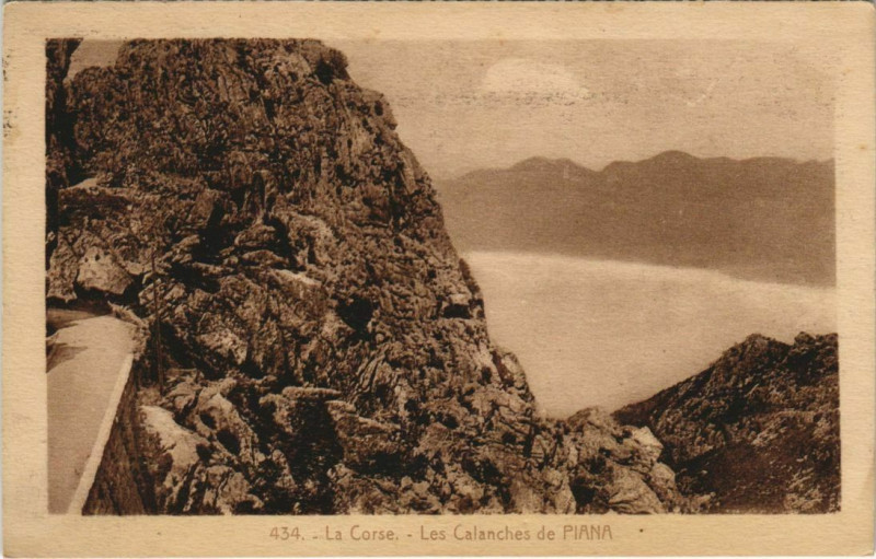 Carte postale ancienne Piana - Les Calanches de Piana Corsica - Corse à Piana