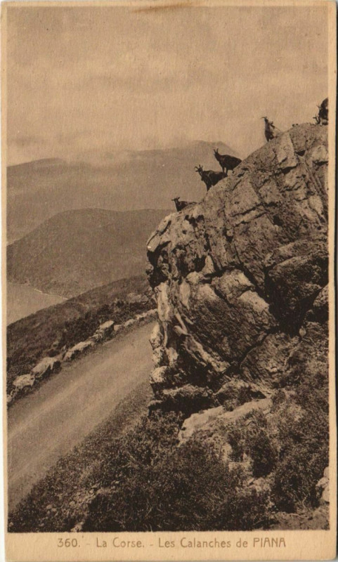 Carte postale ancienne Piana - Les Calanches de Piana Corsica - Corse à Piana