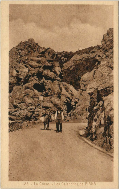 Carte postale ancienne Piana - Les Calanches de Piana Corsica - Corse à Piana