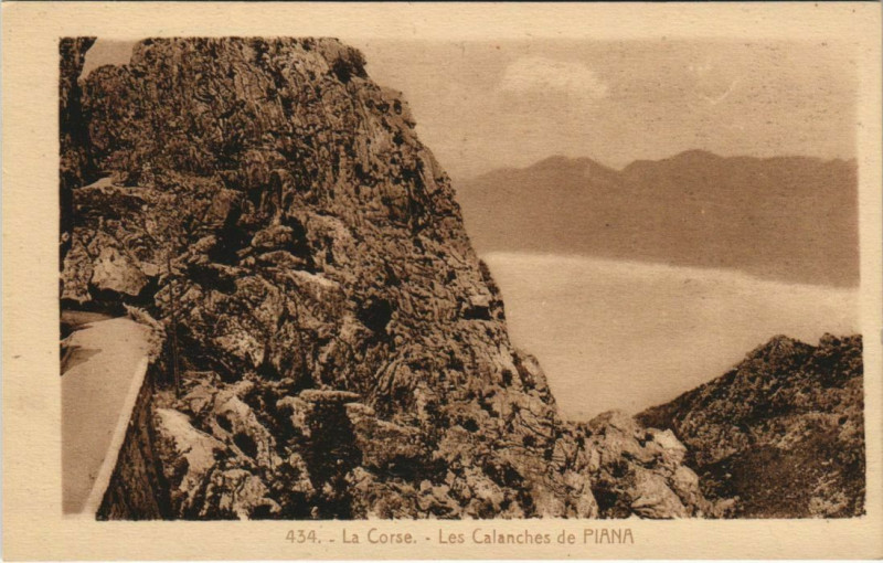 Carte postale ancienne Piana - Les Calanches de Piana Corsica - Corse à Piana