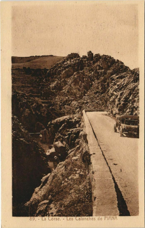 Carte postale ancienne Piana - Les Calanches de Piana Corsica - Corse à Piana