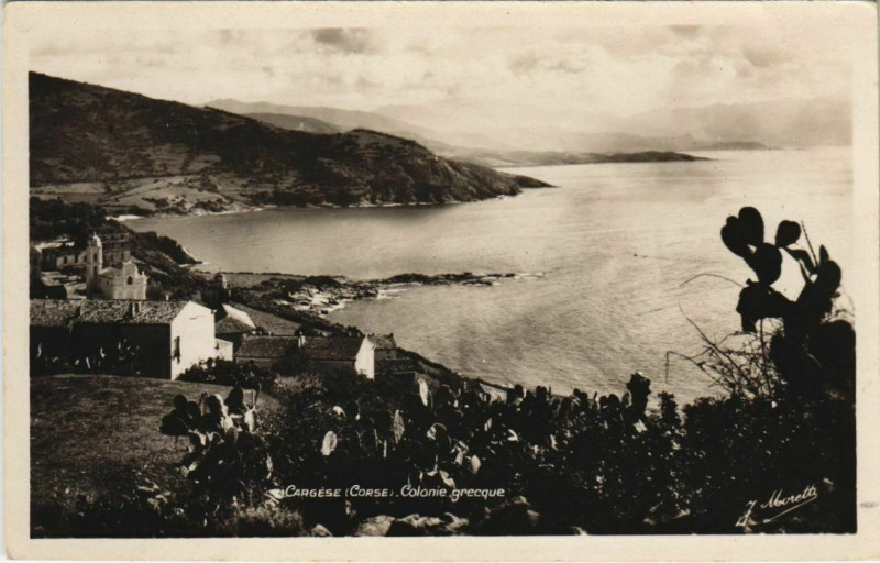 Carte postale ancienne Cargese - Colonie Grecque - Vue Generale Corsica - Corse à Cargèse