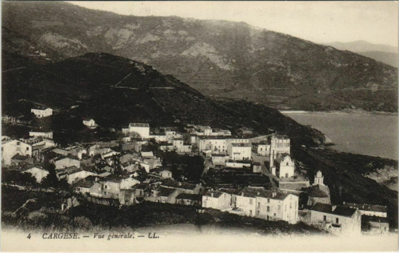Carte postale ancienne Cargese - Vue Generale Corsica - Corse à Cargèse