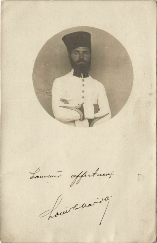 Carte postale ancienne Homme - Man in a Uniform - Photo Postcard Corsica - Corse