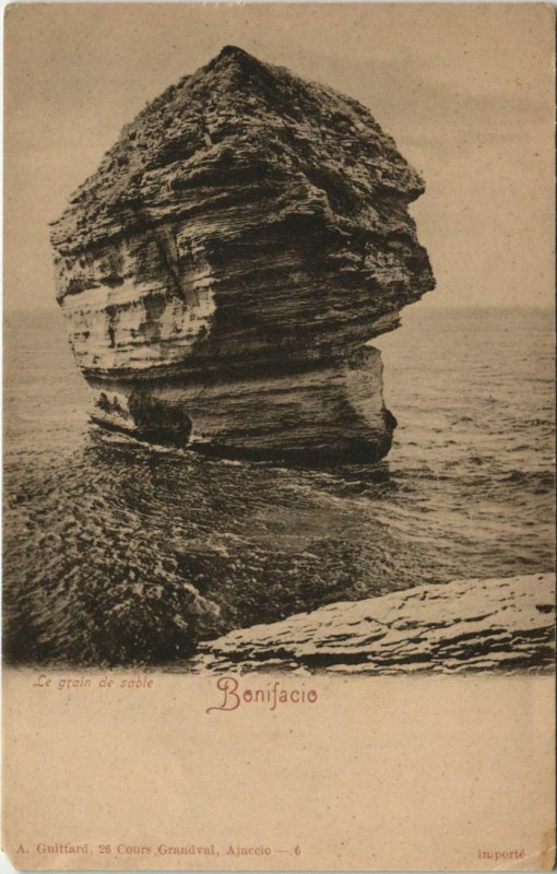 Carte postale ancienne Bonifacio - Le Grain de Sable Corsica - Corse à Bonifacio