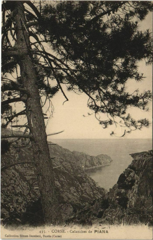 Carte postale ancienne Calanches de Piana Corsica - Corse à Piana