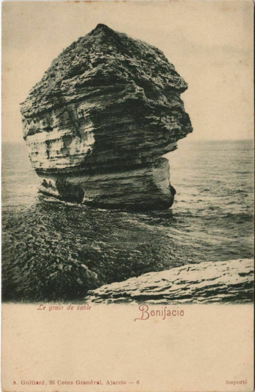 Carte postale ancienne Bonifacio - Le Grain de Sable Corsica - Corse à Bonifacio