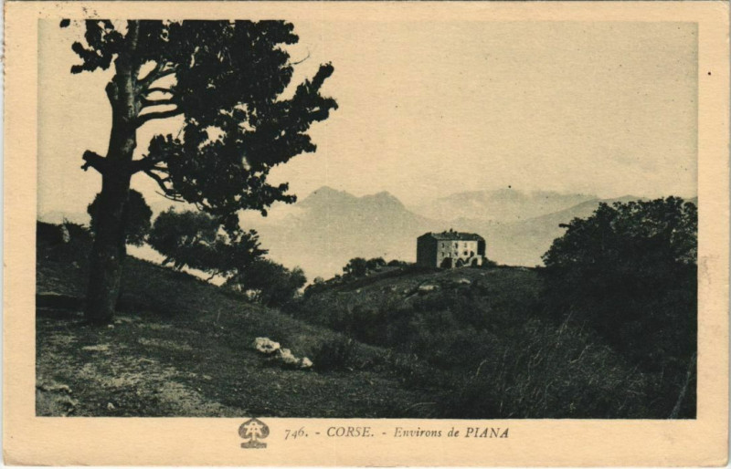 Carte postale ancienne Environs de Piana Corsica - Corse à Piana