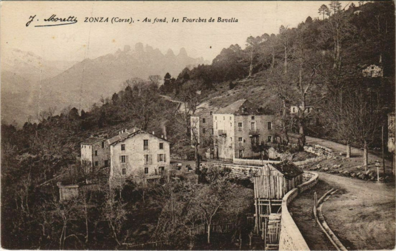 Carte postale ancienne Corse Nonza Au fond