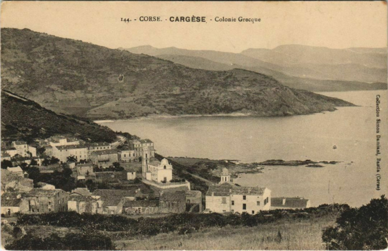 Carte postale ancienne Corse Cargese Colonie Grecque à Cargèse