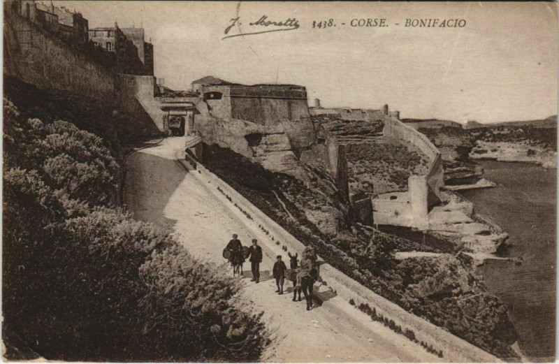 Carte postale ancienne Corse Bonifacio Panorama à Bonifacio