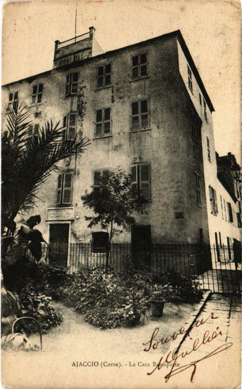 Carte postale ancienne Ajaccio - La Casa Bonaparte à Ajaccio