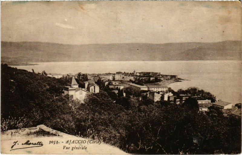 Carte postale ancienne Ajaccio - Vue générale à Ajaccio