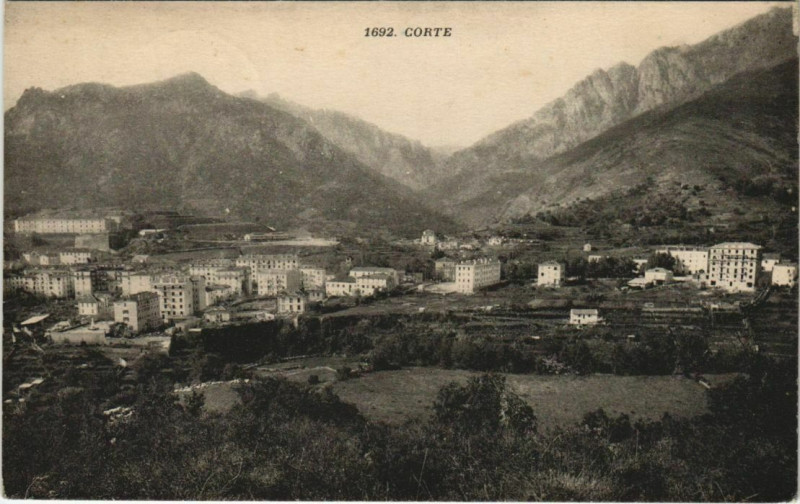 Carte postale ancienne Corte Corsica à Corte