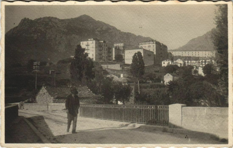 Carte postale ancienne Corte partie Corsica à Corte